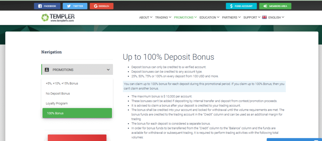 100% Deposit Bonus